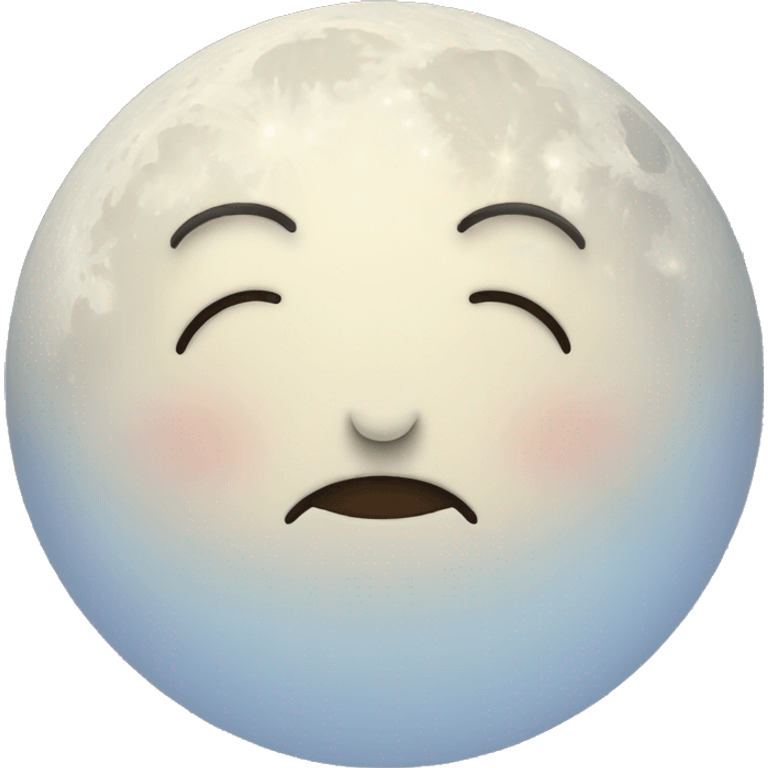 sleepy face moon emoji