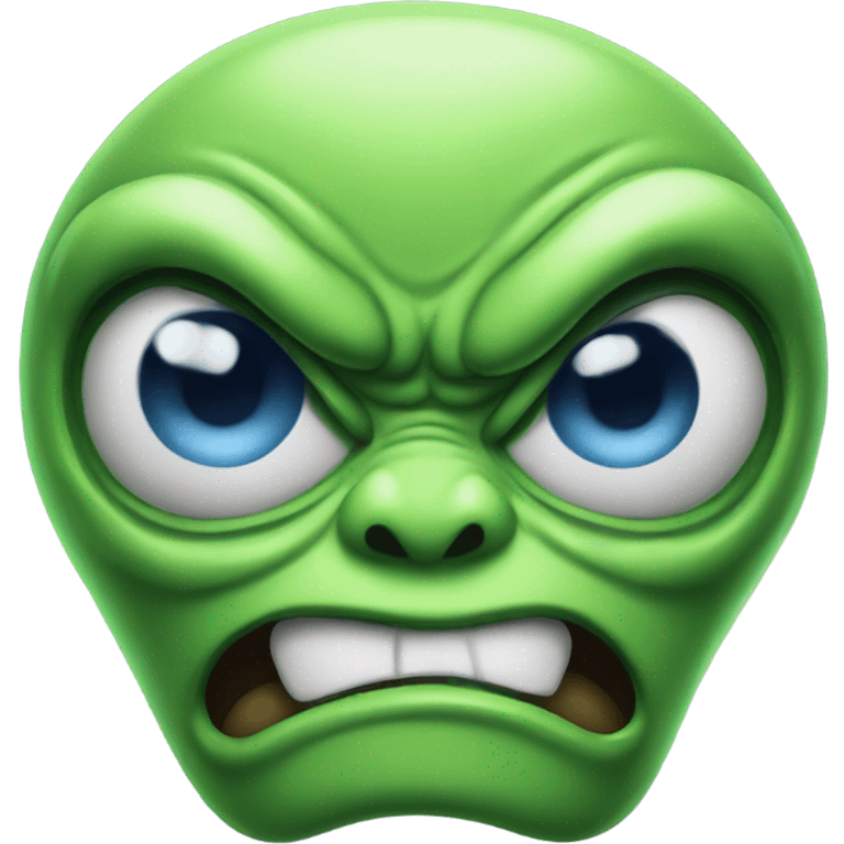 Angry alien emoji