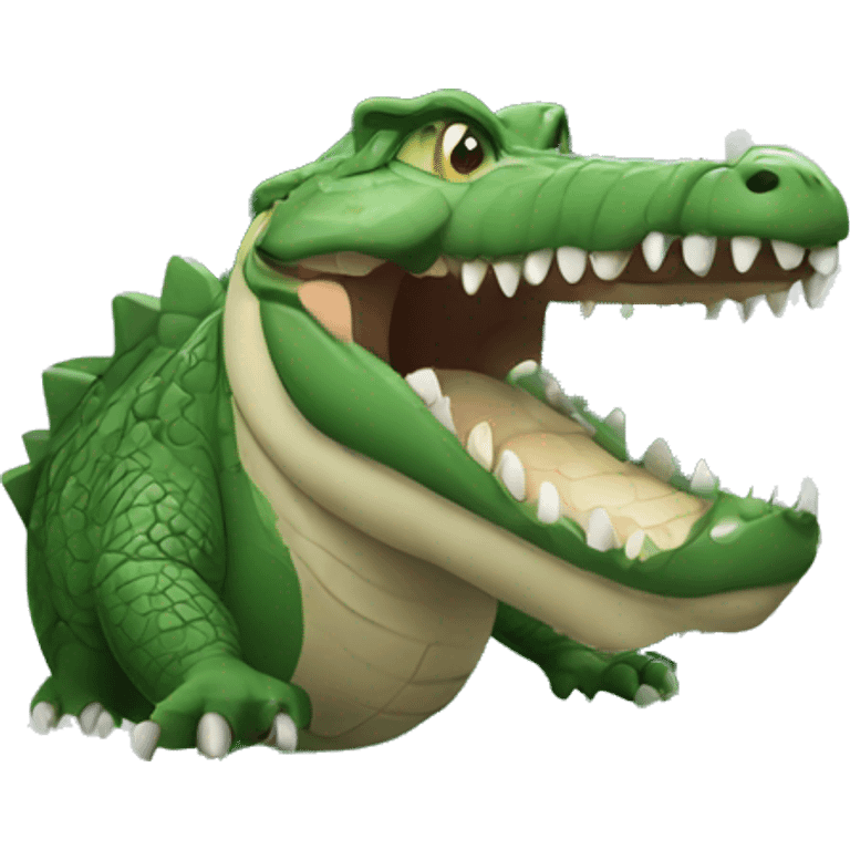 crocodile in the phone emoji