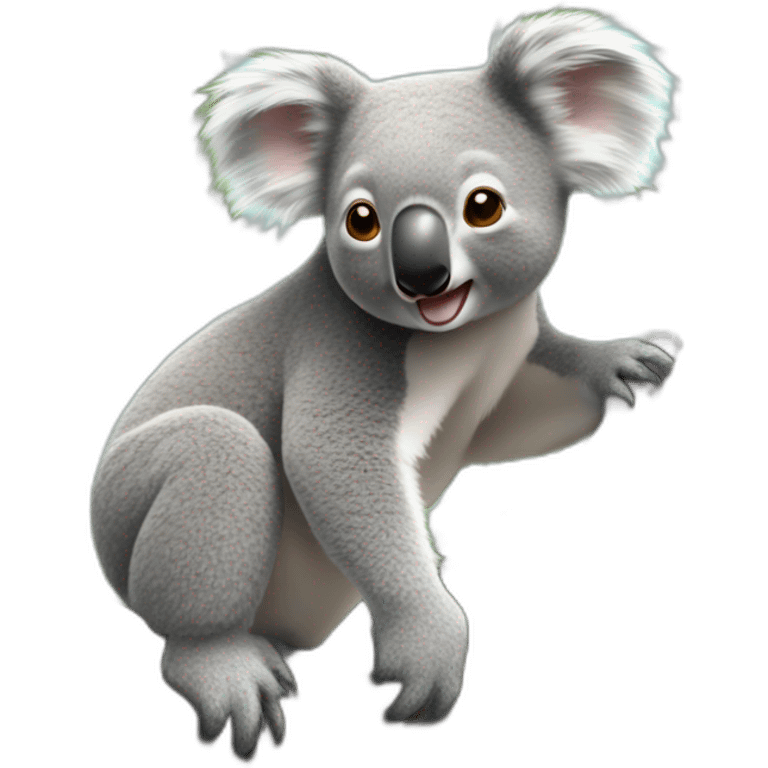 Koala dans pêche emoji