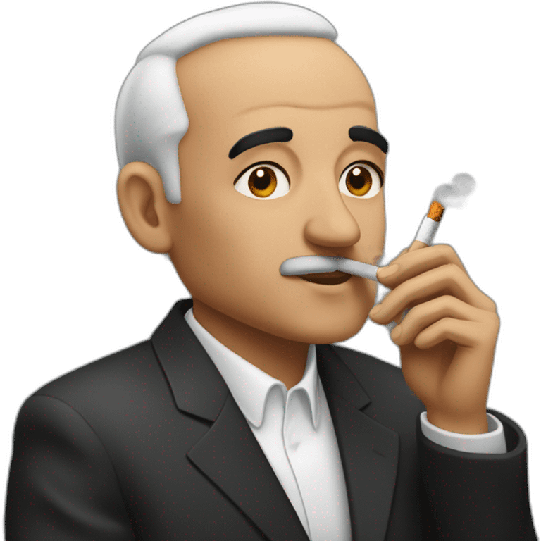 abdelmadjid tebboune smoking cigarettes emoji