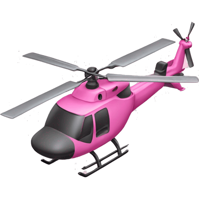 Pink helicopter  emoji