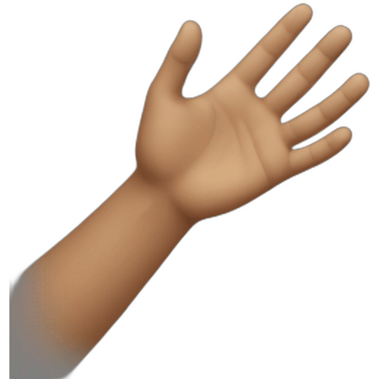 man lift his hand up  emoji