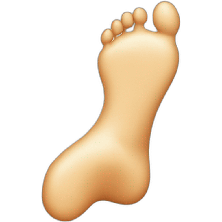 Emoji foot with face emoji