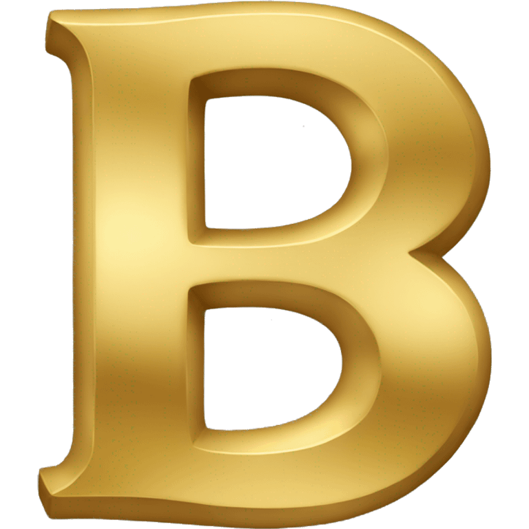 letter "D" gold emoji