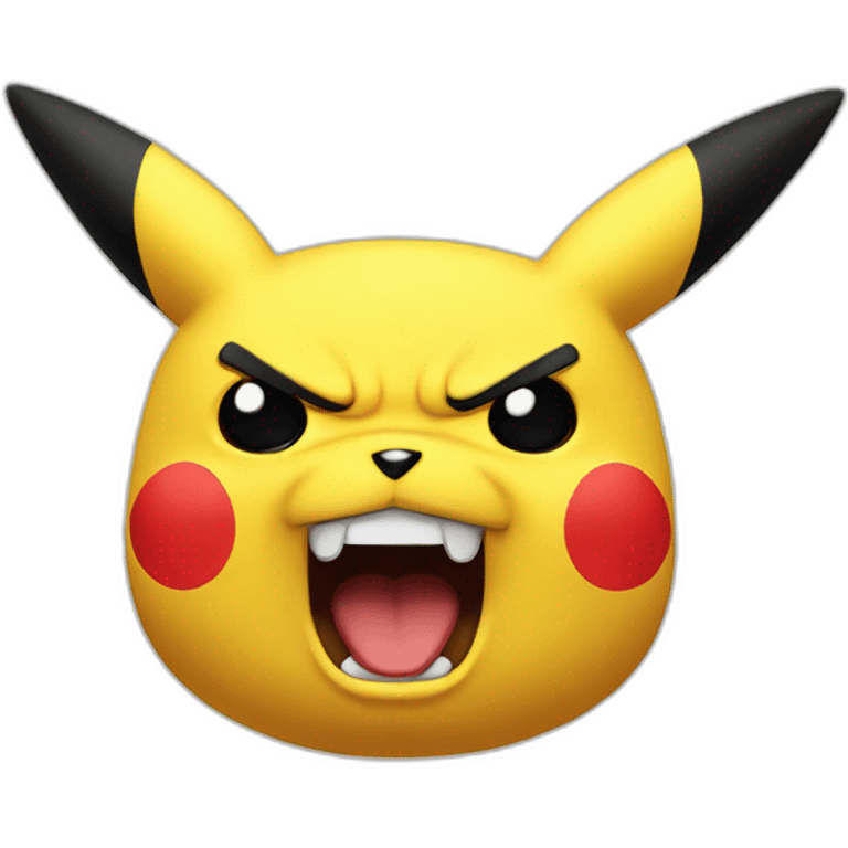 angry pikachu emoji