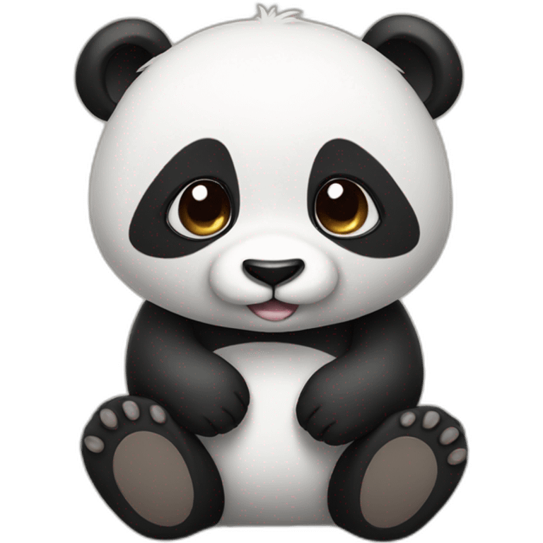 Cute panda emoji