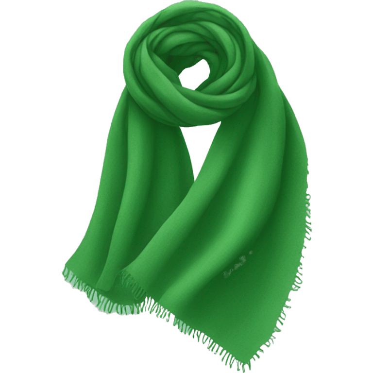 Green scarf  emoji