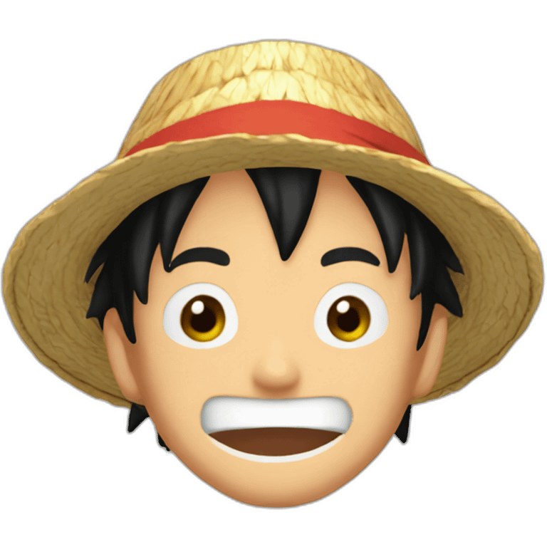 Luffy colère emoji