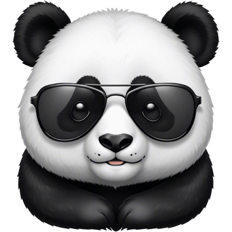 Panda wearing sunglasses emoji