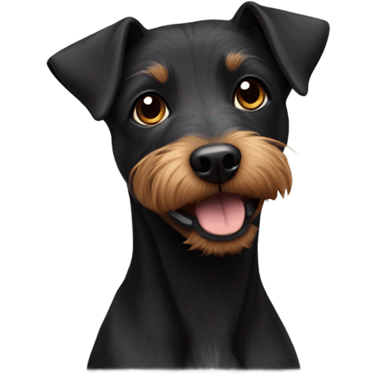 Patterdale terrier dog emoji