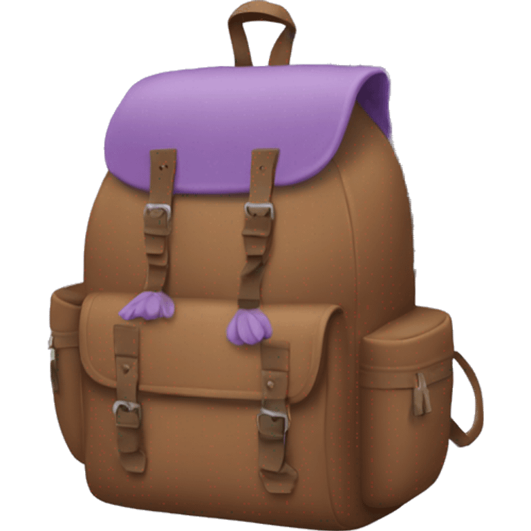 Backpack with lavender in it  emoji