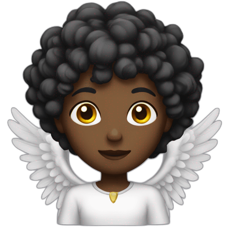 Black angel emoji