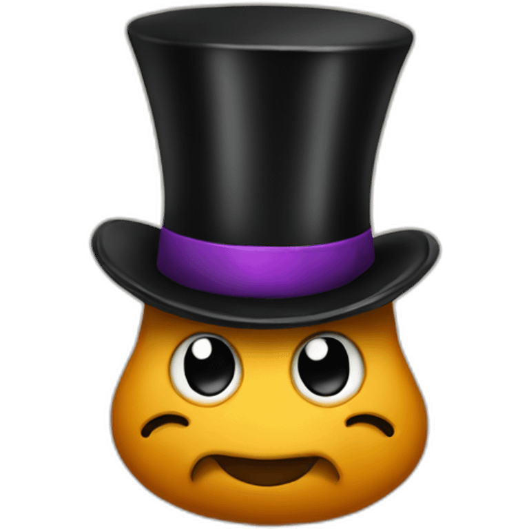 Poo wearing a top hat emoji