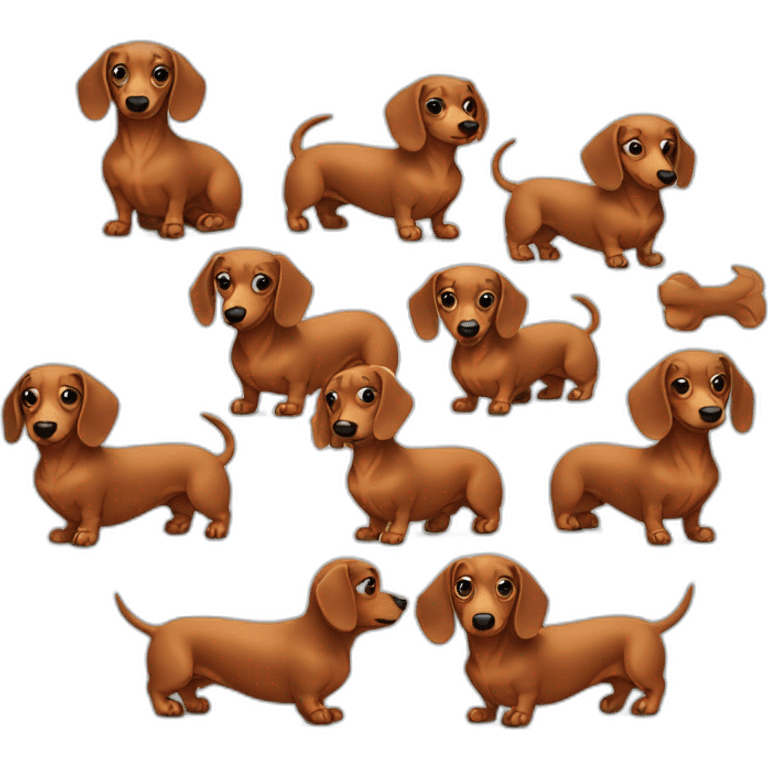 Angry mini dachshund emoji