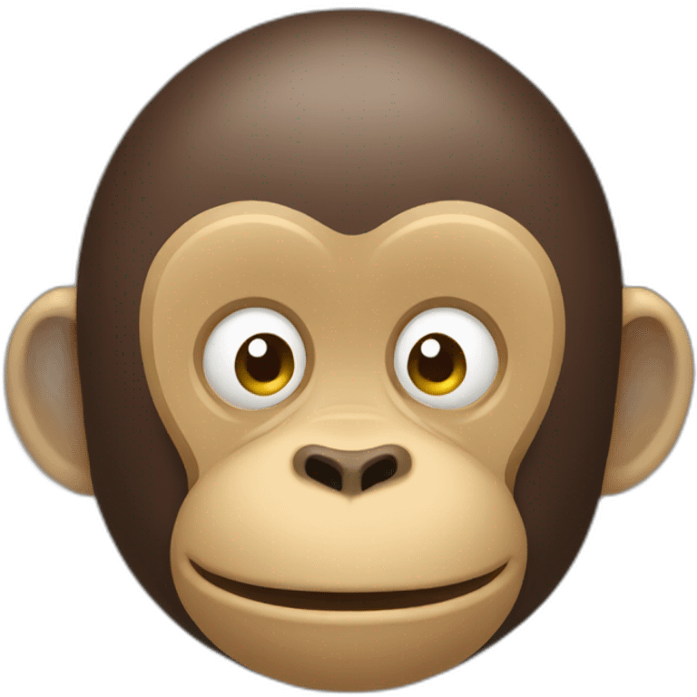 a rotund monkey emoji