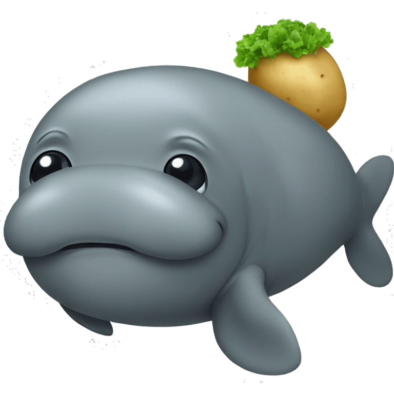 manatee with a potato  emoji