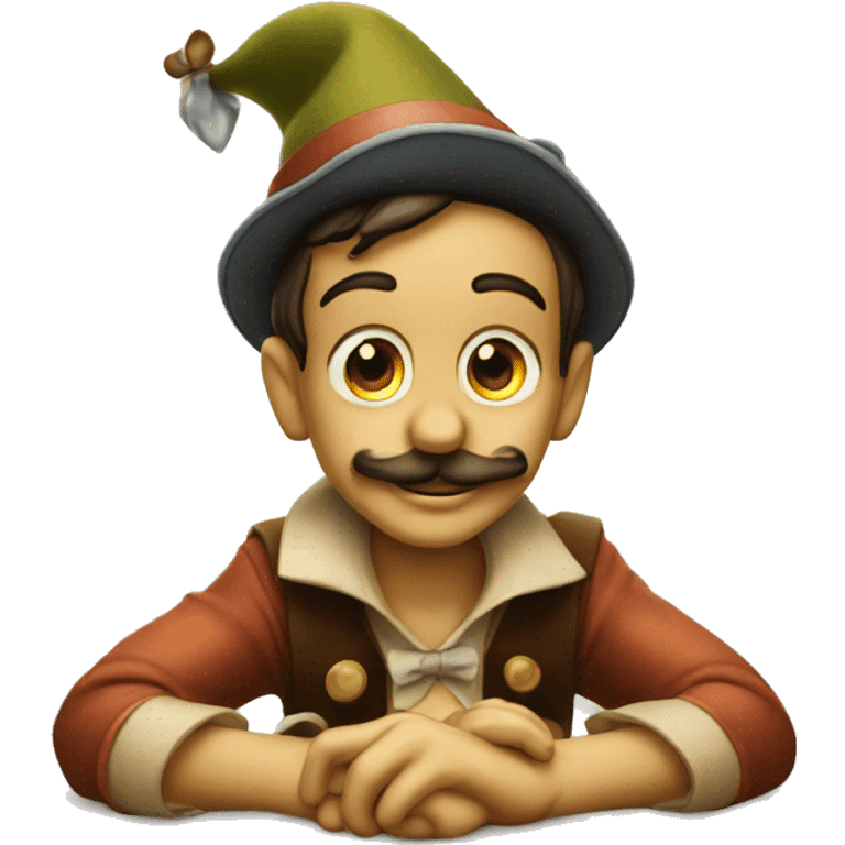 Pinocchio lies emoji