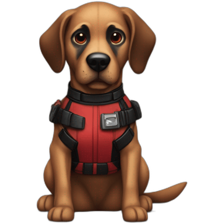 Deadpool dog emoji