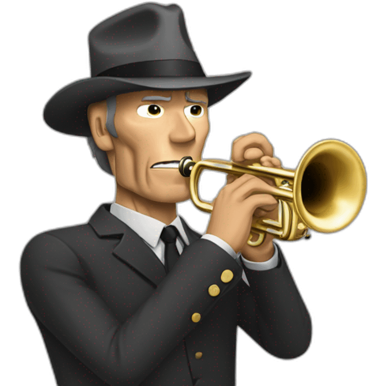 Clint eastwood playing trumpet emoji