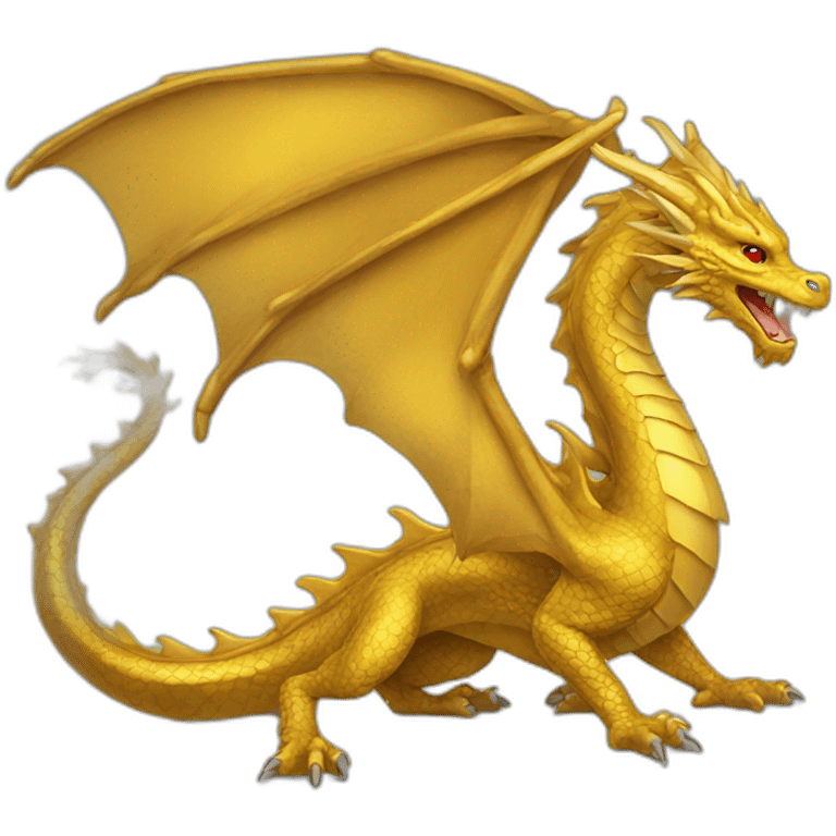 Golden dragon emoji emoji