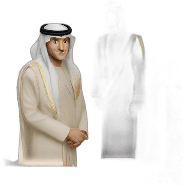 Macron en arabe emoji