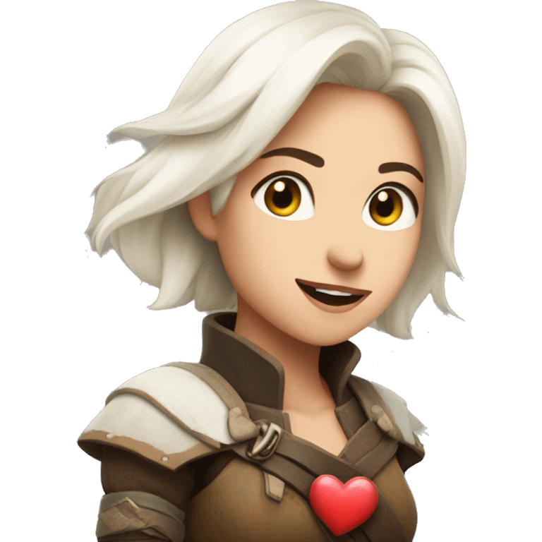 Ciri with heart  emoji