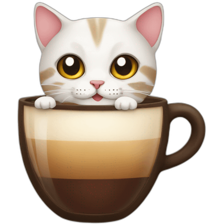 cat coffe emoji