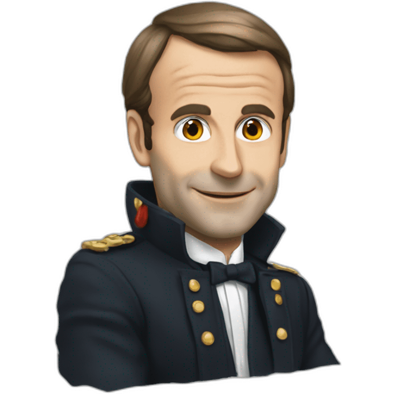 Macron sur michou emoji