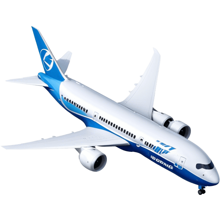 Boeing 787 Dreamliner - Boeing (Model Year: 2022) (Iconic colour: White with blue) emoji