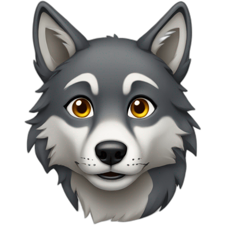 Female wolf  emoji