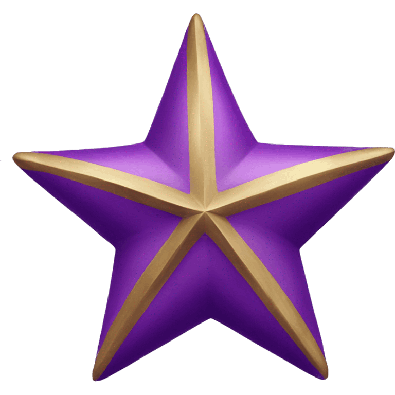 Royal Purple Colored star emoji