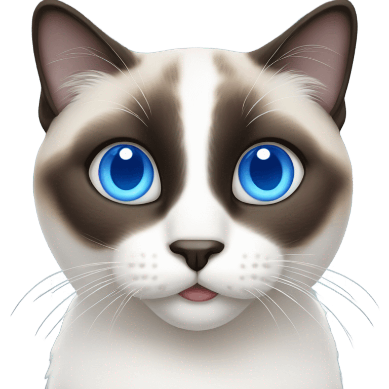 Snowshoe cat blue eres emoji