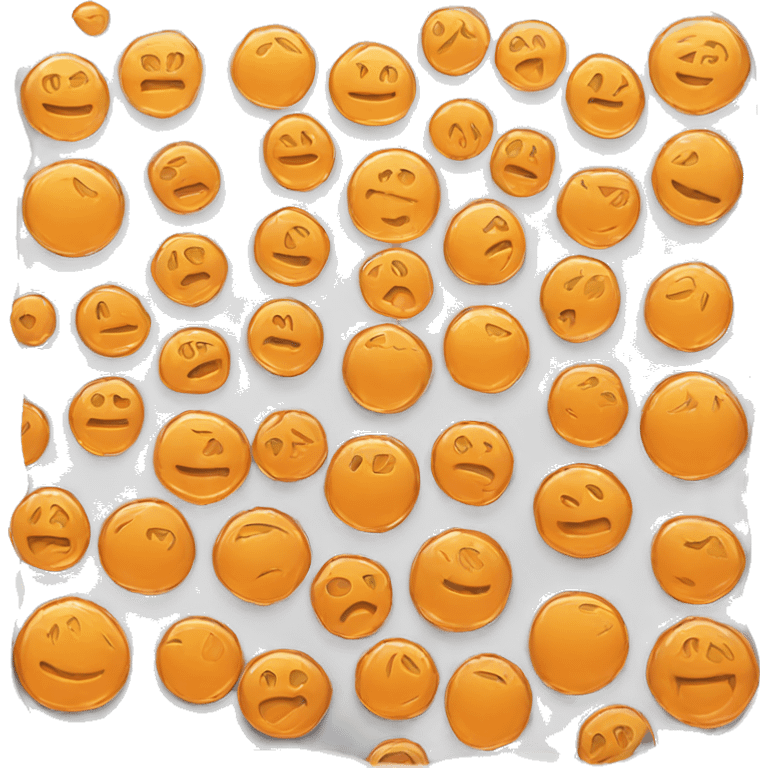 orange glass coin  emoji