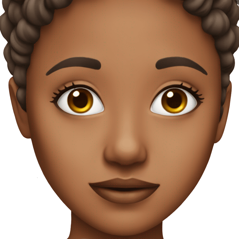 Girl with skincare emoji