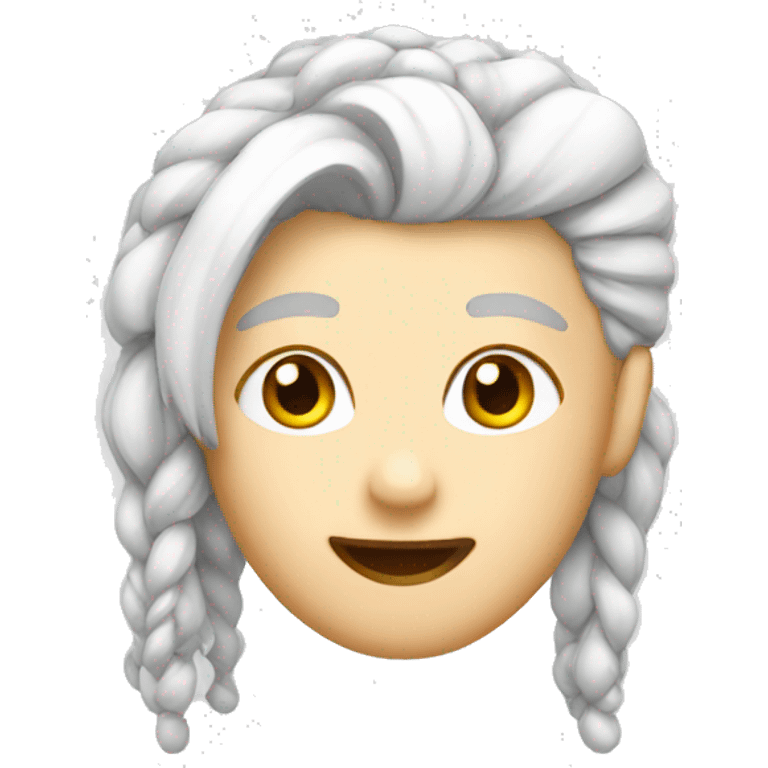 White hairclip emoji