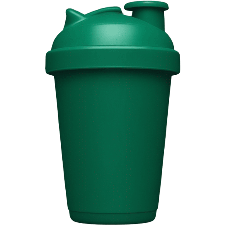 Dark green protein shaker cup emoji