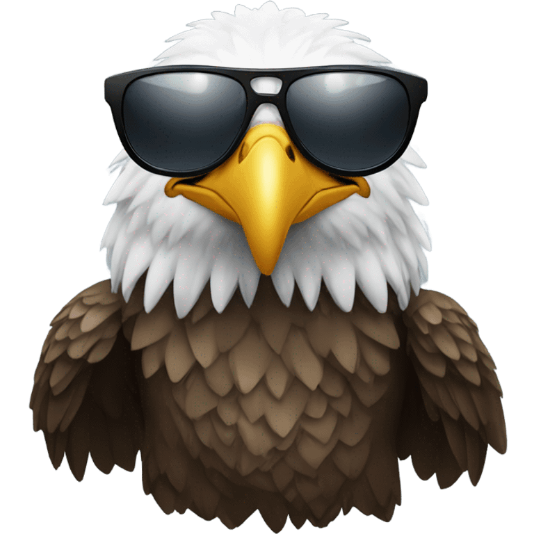 Eagle wearing sunglasses emoji