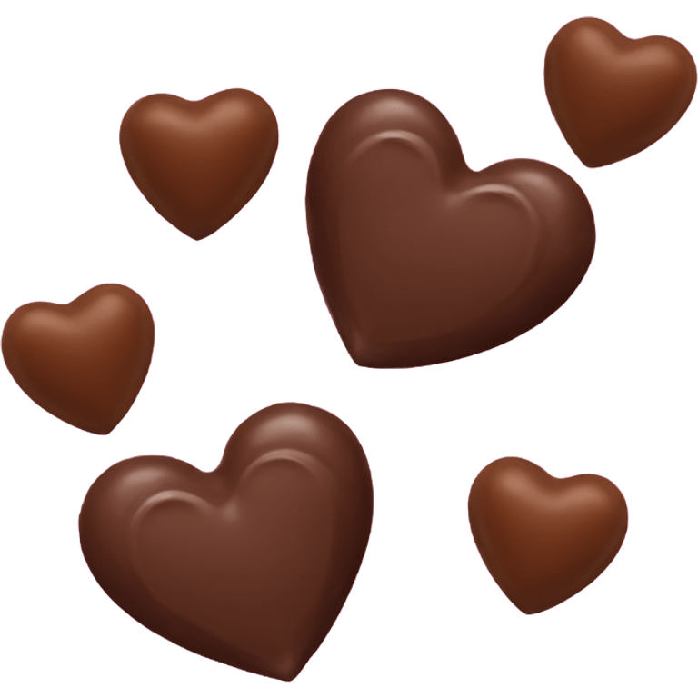 2 heart shaped chocolates emoji