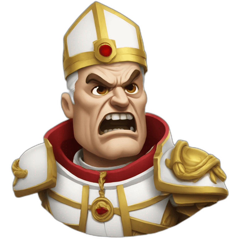 Pope angry doomguy emoji