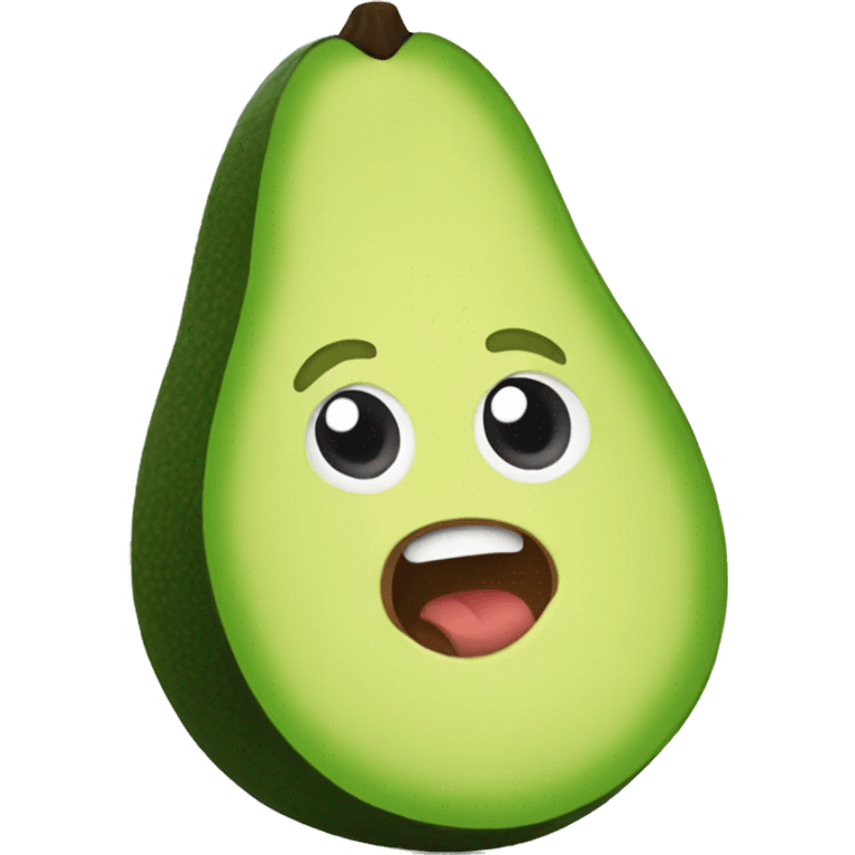 Cartoon avocado  emoji