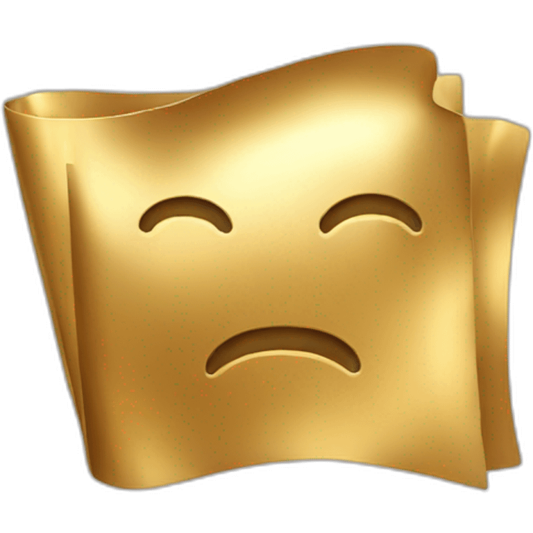 gold message icon emoji