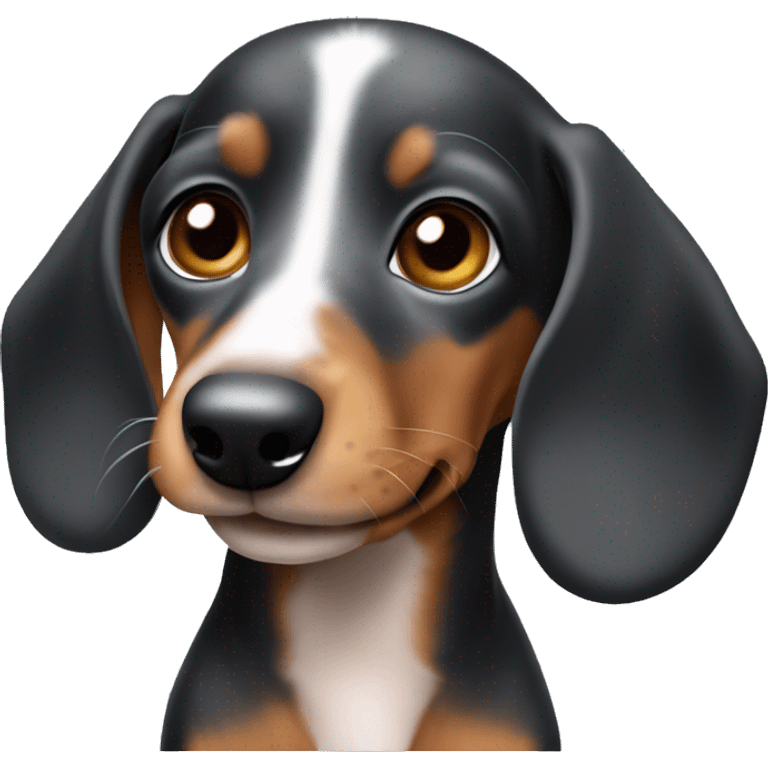 Dapple daschund puppy emoji