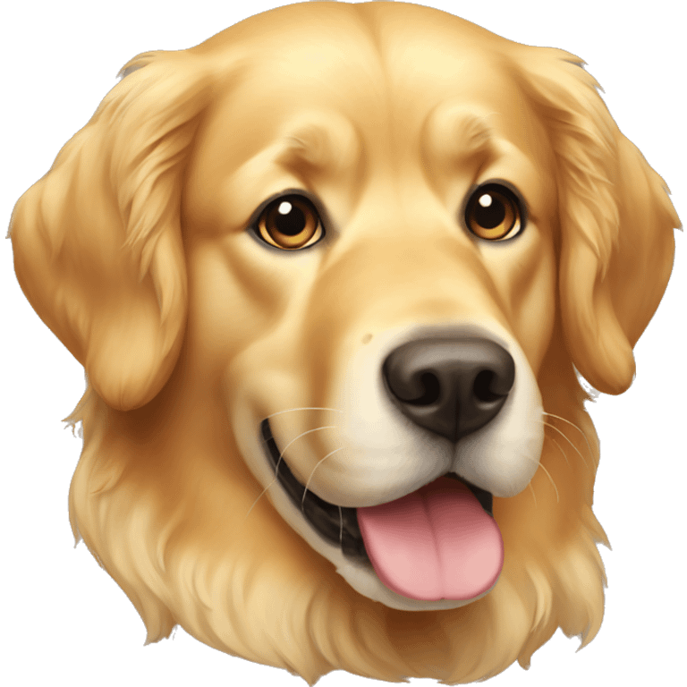 Golden retrive dog emoji