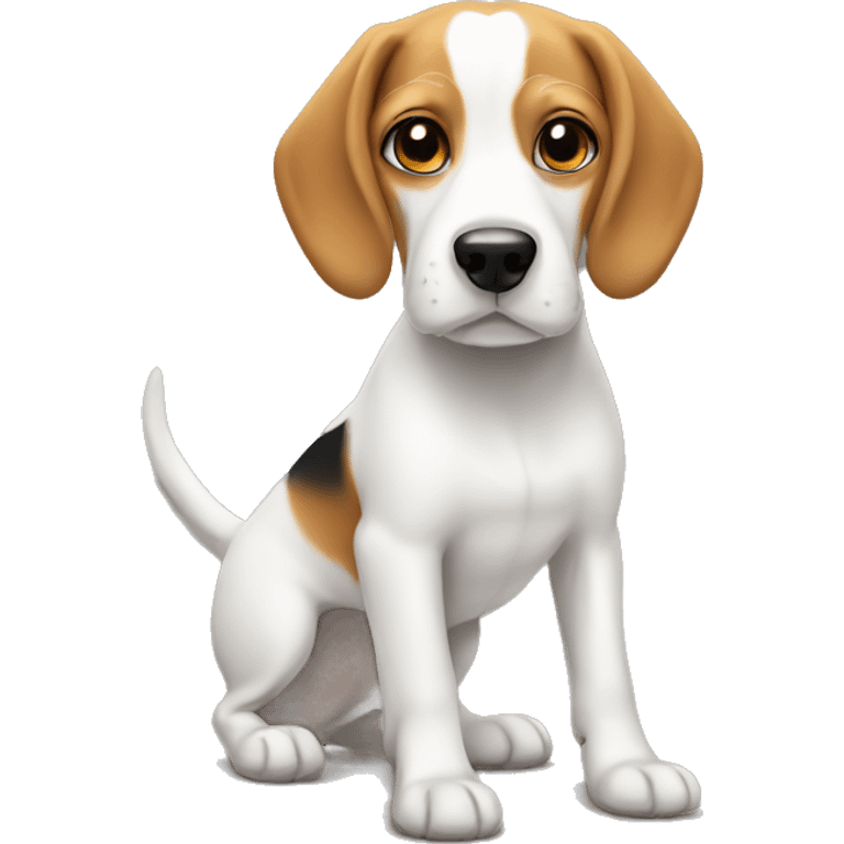 White beagles  emoji