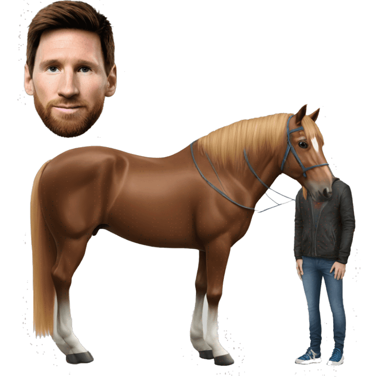 Messi a cheval emoji