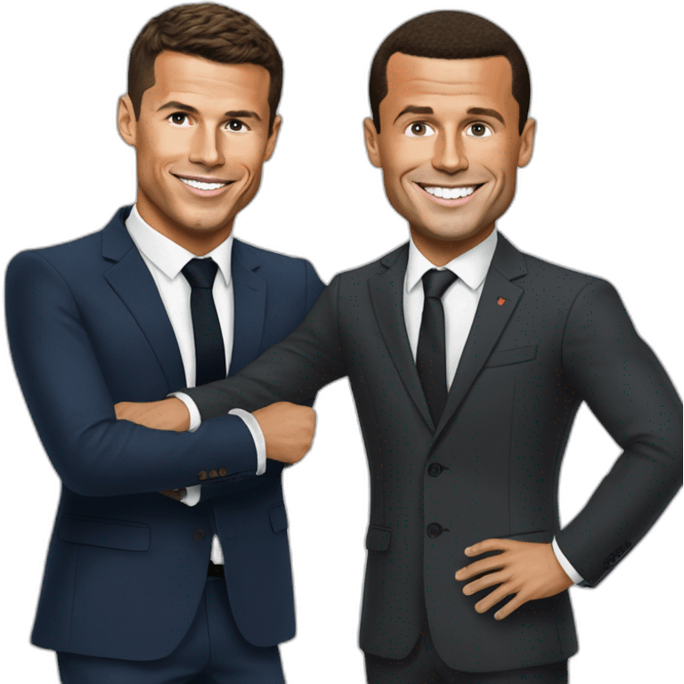 Ronaldo et macron emoji