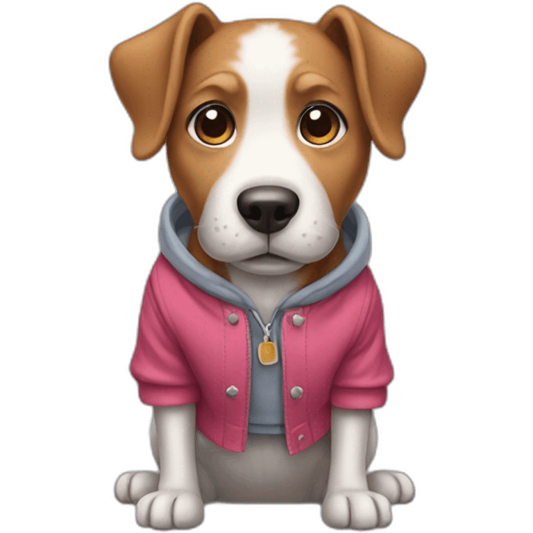 Dog with clothes emoji