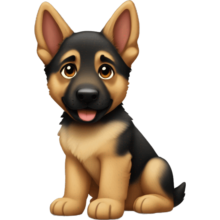 German shepherd puppy emoji