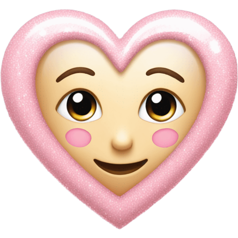 light pink heart with sparkles  emoji